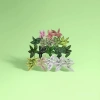 Artificial plants, colorful leaves, knitted flowers, large-leaf artificial flowers, micro-landscapes, artificial green plants, bamboo artificial flowers details Picture